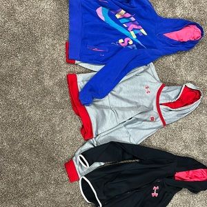 Lot of girls hoodies size youth large